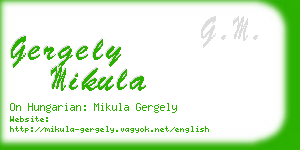 gergely mikula business card